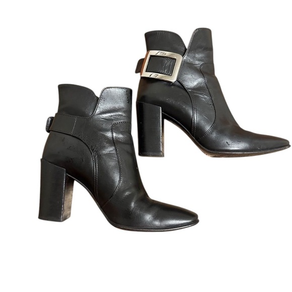 Authentic Roger  Vivier Ankle Boots w/ Buckles - EU 35.5 US 5.5-6 - Picture 3 of 10